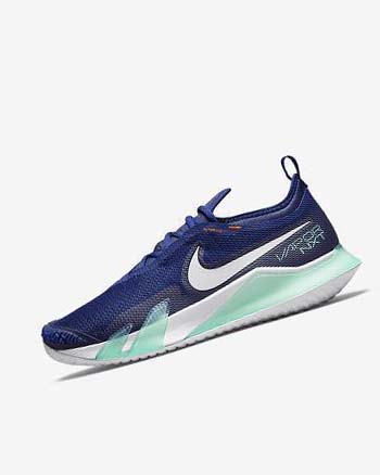 Nike Court React Vapor NXT Azul Rey Oscuro Azules Turquesa Naranjas Blancos | MX 2430